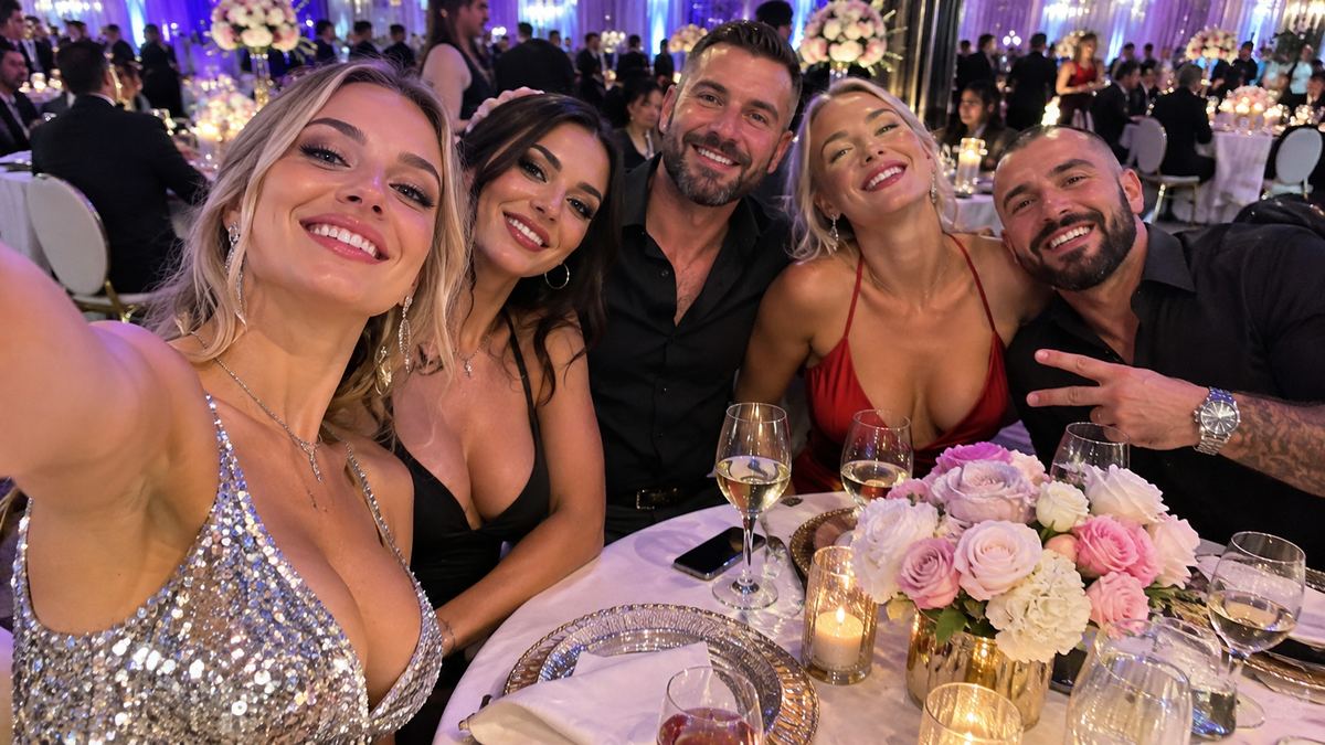 selfie la masă